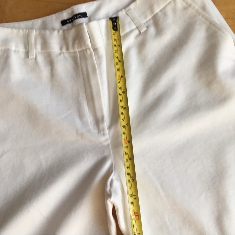 Jones New York High-Rise, Stretch, Straight Leg Capri Pant, White, Size 8 - Picture 15 of 17